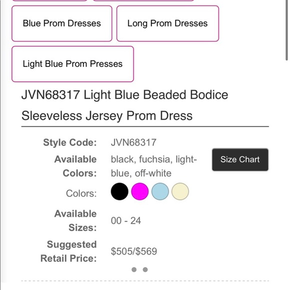 Light Blue Jovani Prom Dress 